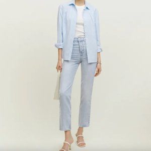 Reformation Cynthia High Rise Straight Jeans in Tahoe Wash NEVER WORN Size 26
